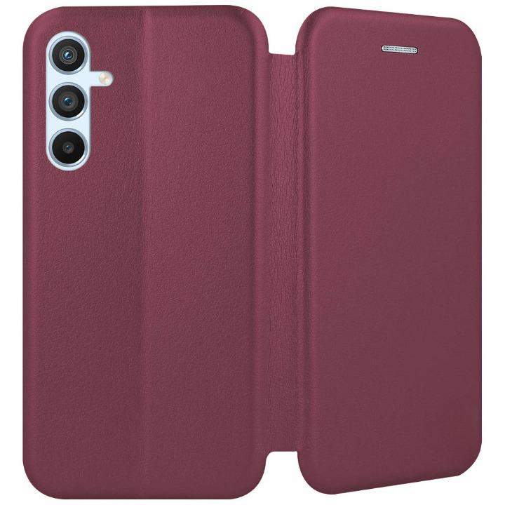 Knižkové puzdro pre Samsung Galaxy A54 5G - SMART DIVA bordové