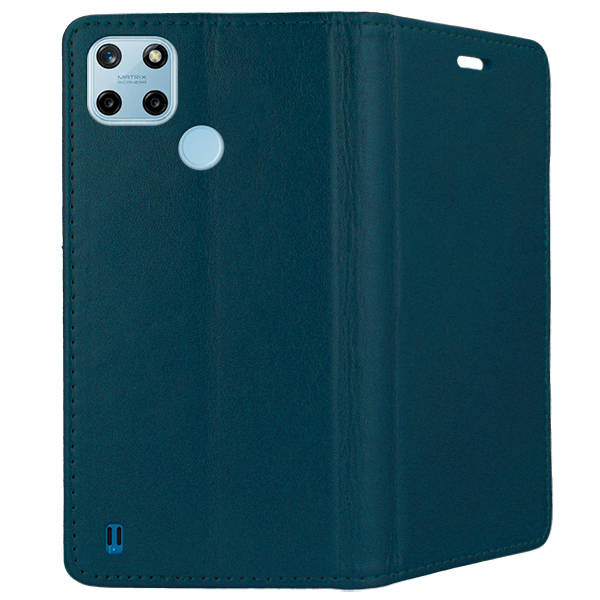 9D SKLO + PUZDRO 2v1 pre Realme C21Y / C25Y - Knižkové SMART MAGNETIC zelené