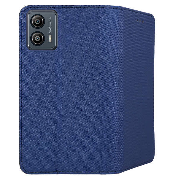 9D SKLO + PUZDRO 2v1 pre Motorola Moto G53 5G - Knižkové SMART MAGNET modré