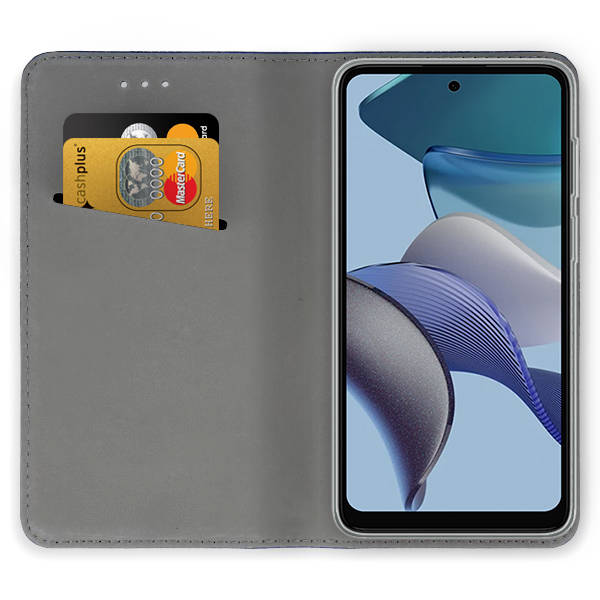 9D SKLO + PUZDRO 2v1 pre Motorola Moto G53 5G - Knižkové SMART MAGNETIC zelené