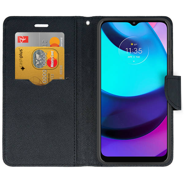 Knižkové puzdro pre Motorola Moto E32 / E32s - Smart FANCY čierne