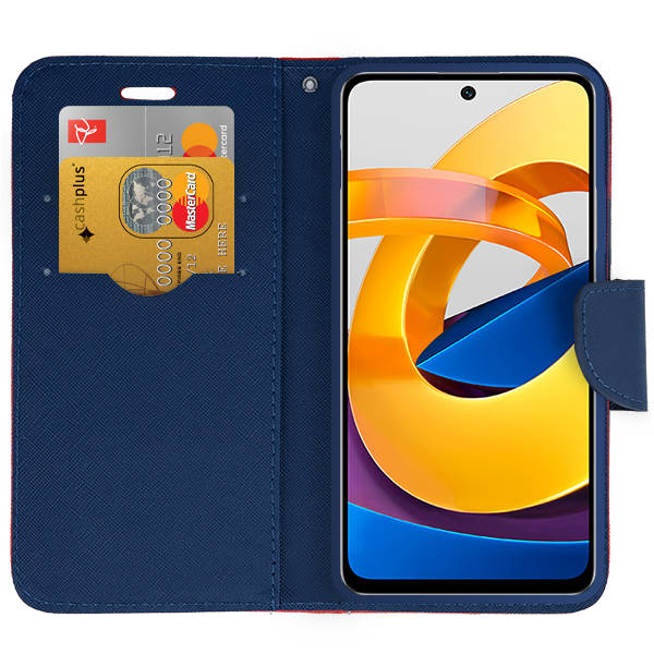9D SKLO + PUZDRO 2v1 pre Xiaomi Redmi 10 / Redmi 10 2022 - Smart Fancy červné