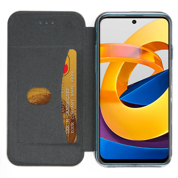 SKLO + PÚZDRO 2v1 pre Xiaomi Poco M4 Pro 5G - Knižkové puzdro DIVA ružové
