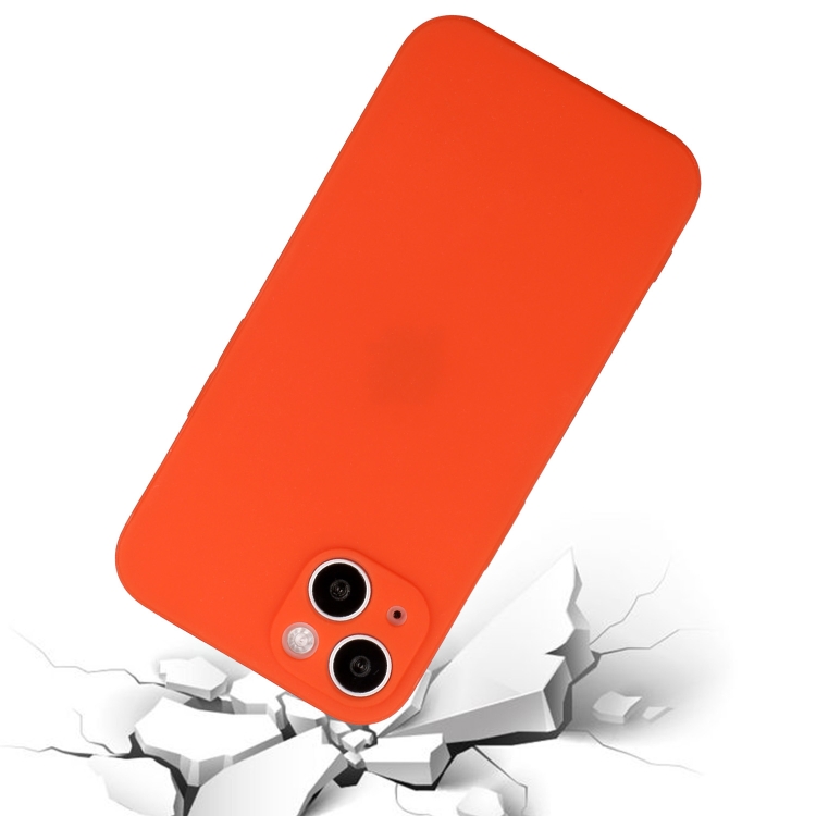 Zadný ochranný kryt pre iPhone 15 Plus - Silikónový červený