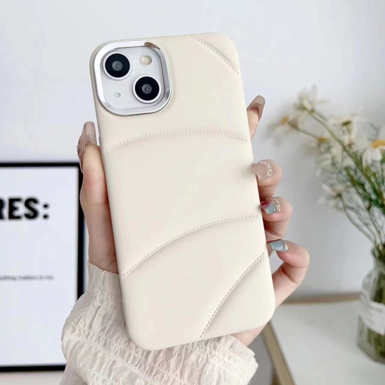 Zadný ochranný kryt pre iPhone 15 Plus - JACKET biely