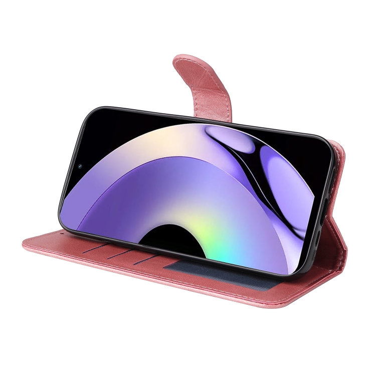 SKLO + PUZDRO 2v1 pre Realme 10 - Knižkové SOLID ružové