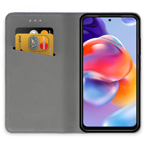 SKLO + PUZDRO 2v1 pre Xiaomi Redmi Note 12S - Knižkové SMART MAGNET čierne