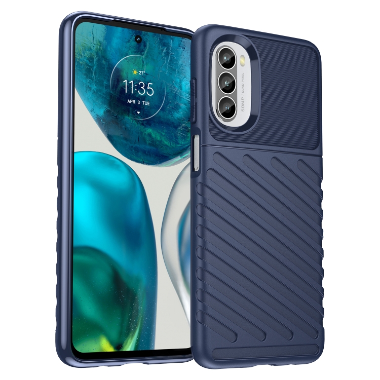 9D SKLO + PUZDRO pre Motorola Moto G52 / G82 5G - Tvrdené Thunder modré
