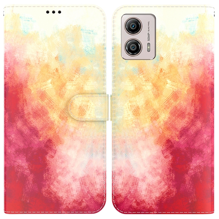SKLO + PUZDRO 2v1 pre Motorola Moto G23 / G13 - Knižkové INK Spring cherry