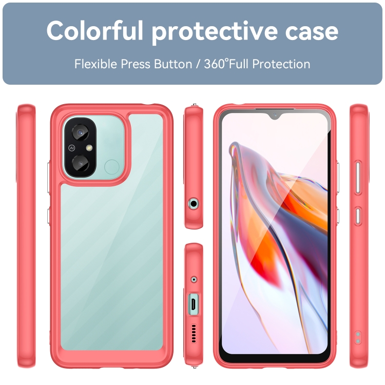 Zadný kryt pre Xiaomi Redmi 12C - SPACE červený