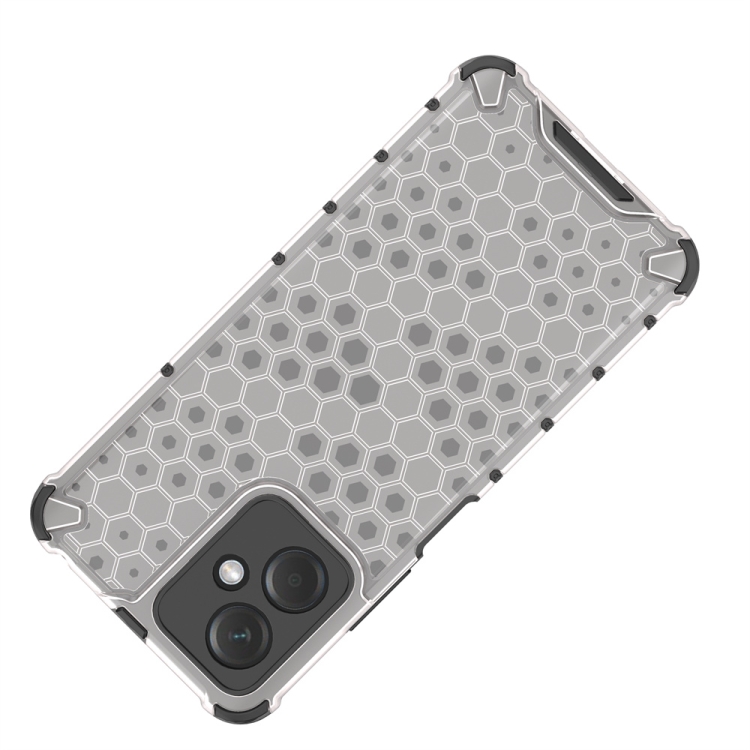 SKLO + PUZDRO 2v1 pre Xiaomi Redmi Note 12 - Tvrdené HONEYCOMB modré