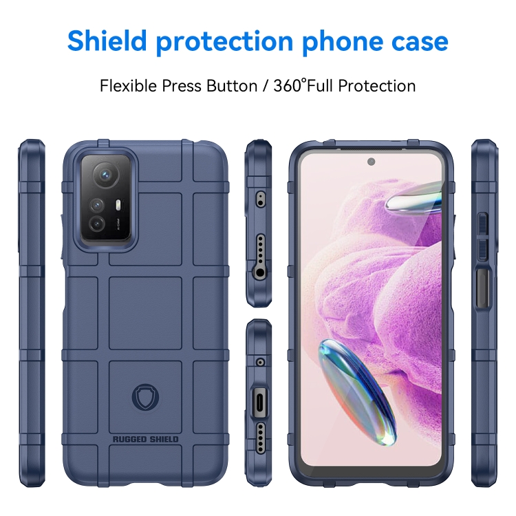 SKLO + PUZDRO 2v1 pre Xiaomi Redmi Note 12S - Tvrdené COVERAGE modré