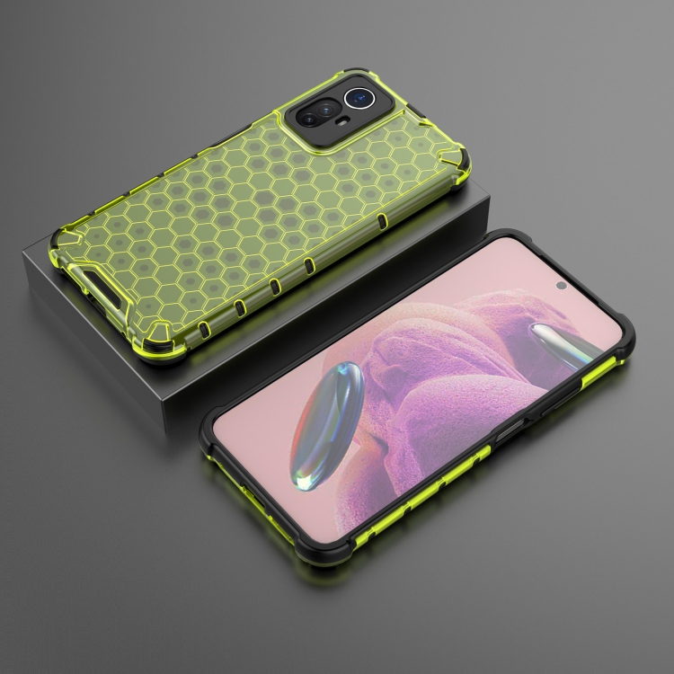 Tvrdený kryt pre Xiaomi Redmi Note 12S - HONEYCOMB zelený