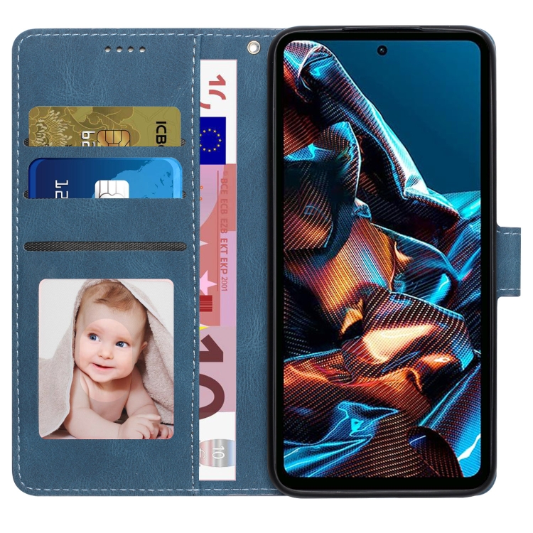Knižkové puzdro pre Xiaomi Redmi Note 12 Pro 5G - Knižkové SOLID modré