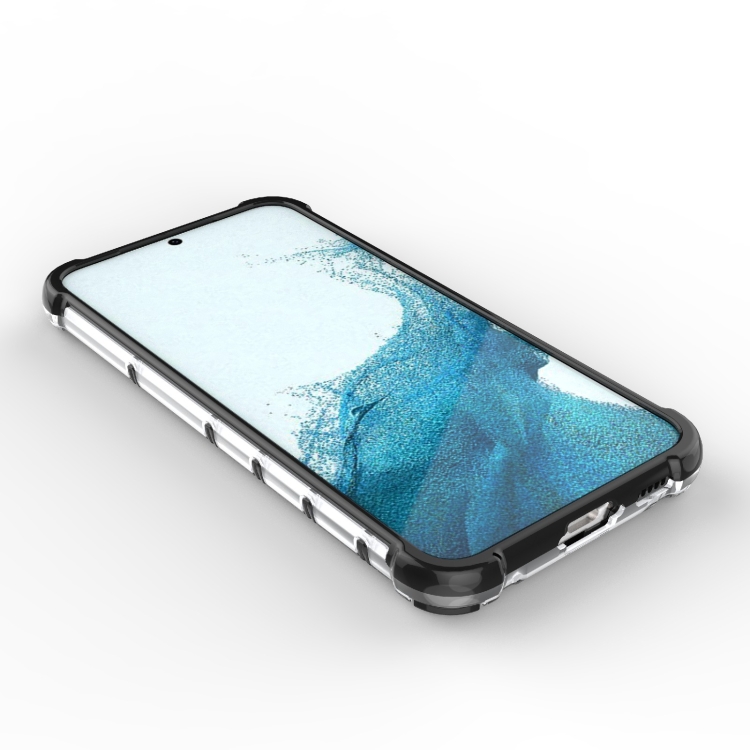 SKLO + PUZDRO 2v1 pre Samsung Galaxy S23 5G - Tvrdené HONEYCOMB červené