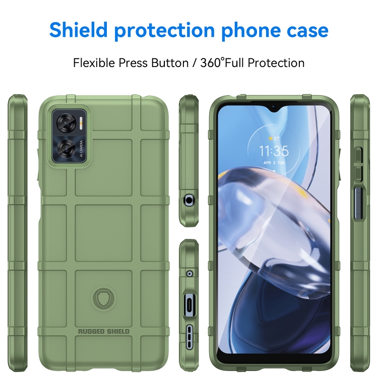 SKLO + PUZDRO 2v1 pre Motorola Moto E22 / E22i - Tvrdené COVERAGE zelené