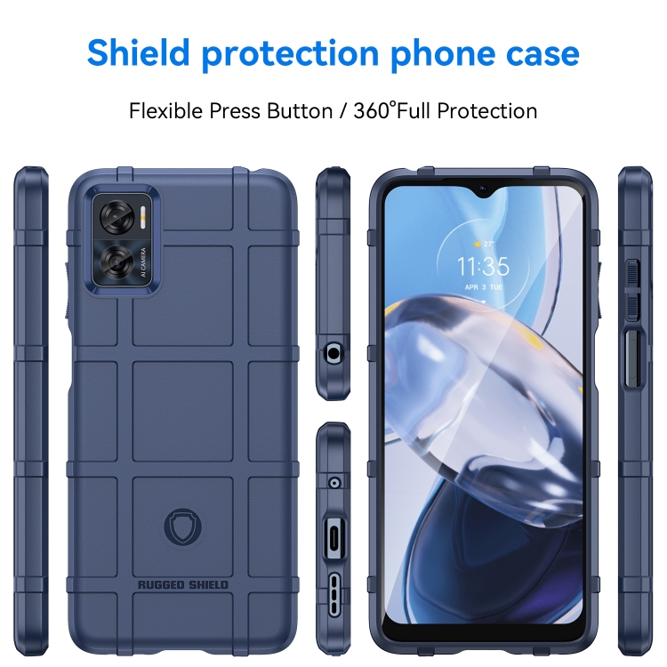 Tvrdený kryt pre Motorola Moto E22 / E22i - COVERAGE modrý