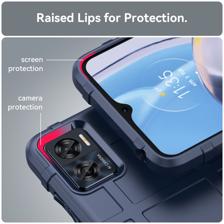 Tvrdený kryt pre Motorola Moto E22 / E22i - COVERAGE modrý