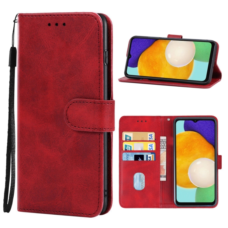 Knižkové puzdro pre Samsung Galaxy A13 5G / A04s - SOLID červené