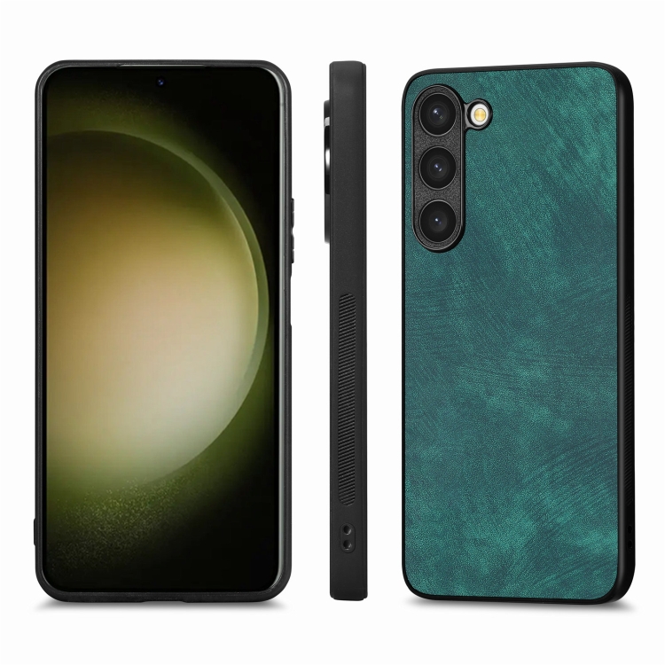 Zadný kryt pre Samsung Galaxy S23 FE - LEATHER zelený