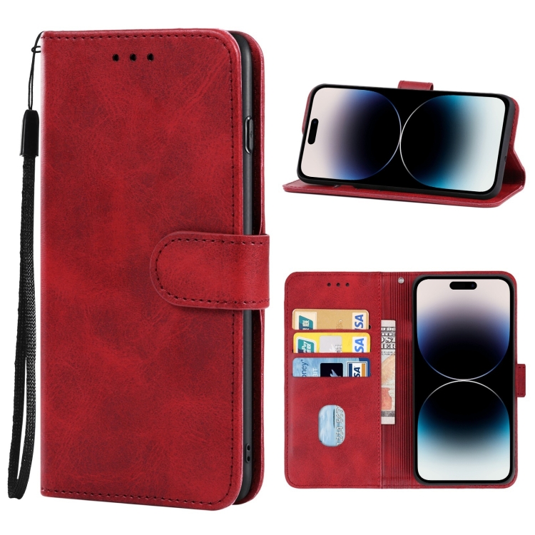Knižkové puzdro pre Apple iPhone 14 Pro - Solid červené