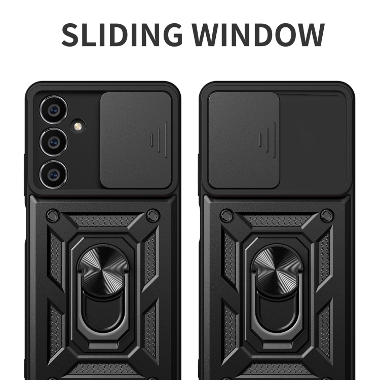 SKLO + KRYT 2v1 pre Samsung Galaxy A05s - Tvrdený ARMOR SLIDE sivý