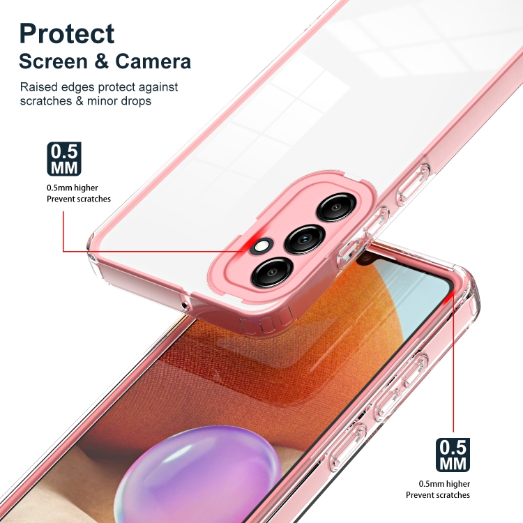SKLO + KRYT 2v1 pre Samsung Galaxy A25 5G - Zadný FRAME ružový