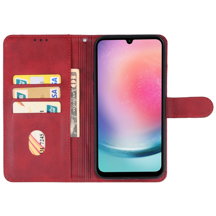 SKLO + PUZDRO 2v1 pre Samsung Galaxy A25 5G - Knižkové puzdro SOLID červené