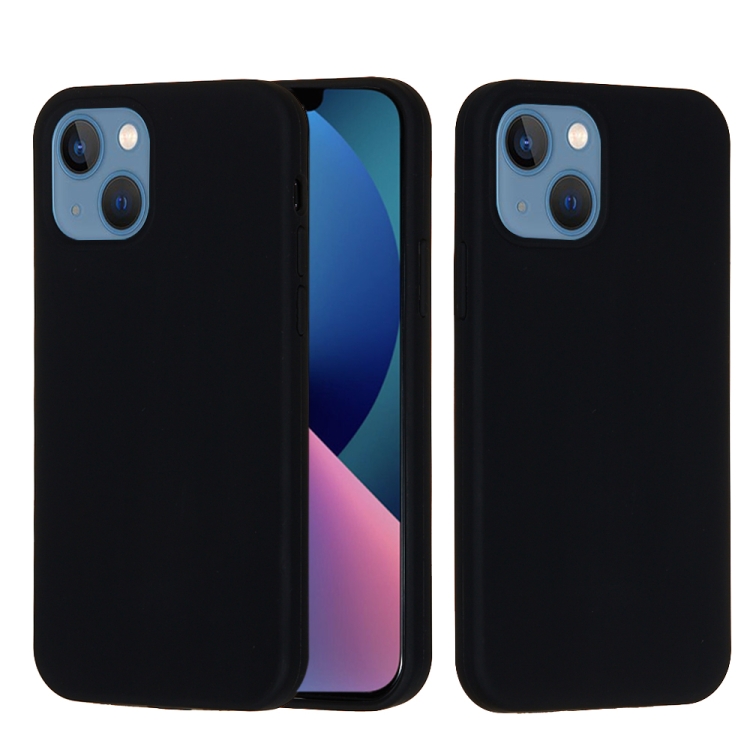 Silikónový kryt pre Apple iPhone 14 Plus - čierny