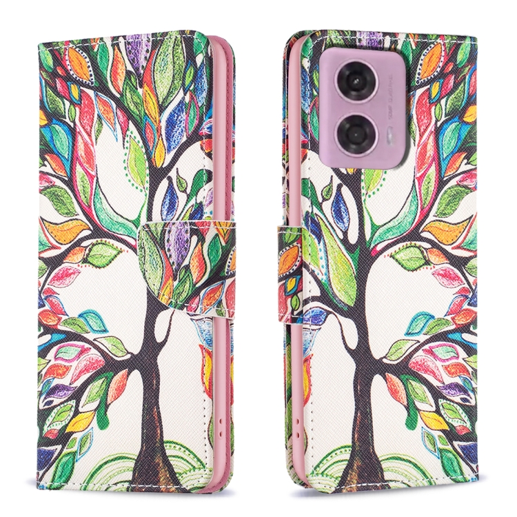 SKLO + PUZDRO 2v1 pre Motorola Moto G34 5G - Knižkové puzdro INK Tree