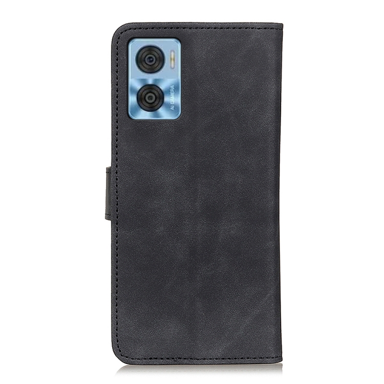 9D SKLO + PUZDRO 2v1 pre Motorola Moto E22 / E22i - Knižkové KHAZNEH čierne