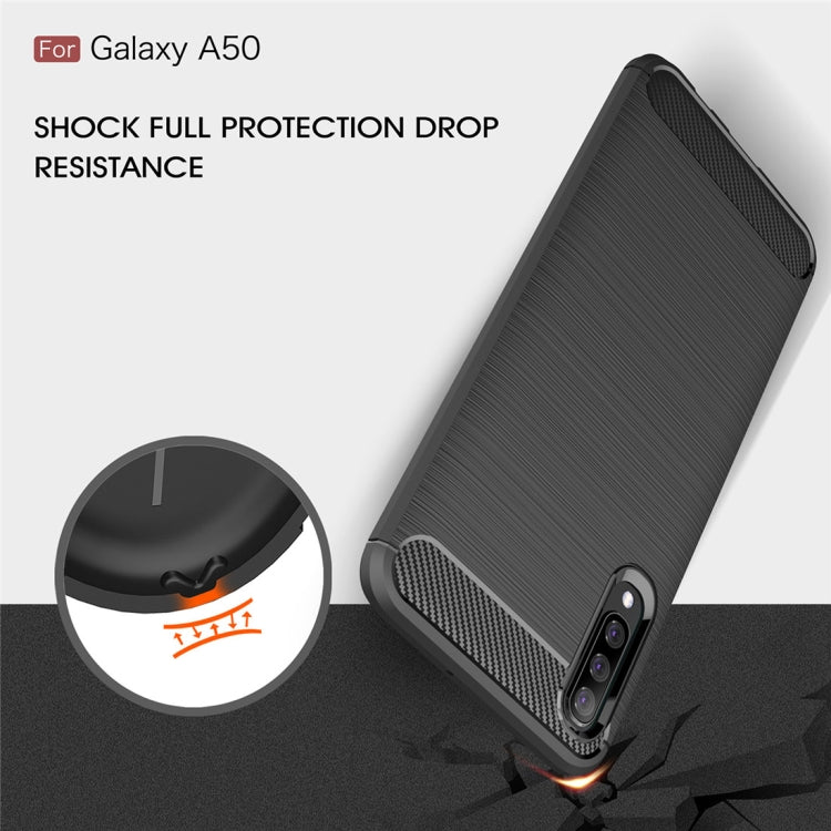 CARBON Zadný obal pre Samsung Galaxy A50 - modrý