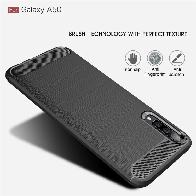 CARBON Zadný obal pre Samsung Galaxy A50 - čierny
