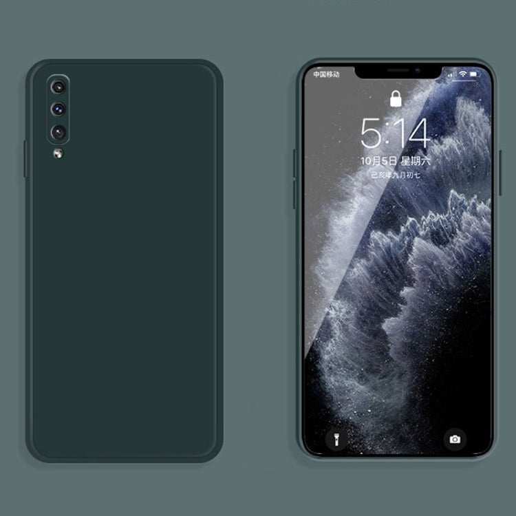 MATT Silikónový obal pre Samsung Galaxy A50 - zelený