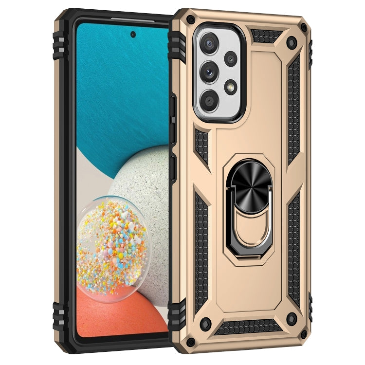 RING ARMOR Tvrdený kryt pre Samsung Galaxy A53 5G - zlatý