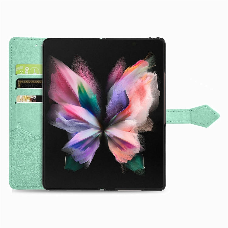 MANDALA Knižkové puzdro pre Samsung Galaxy A05s - zelené