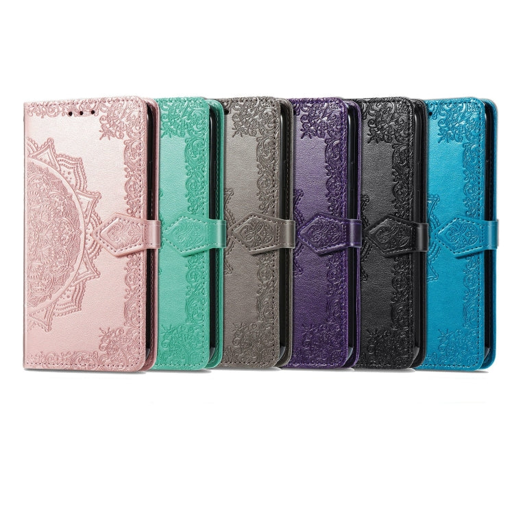 MANDALA Knižkové puzdro pre Samsung Galaxy A05s - zelené