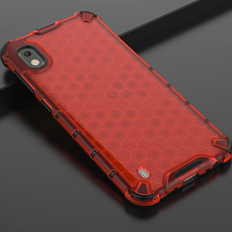 HONEYCOMB Tvrdený kryt pre Samsung Galaxy A10 - červený