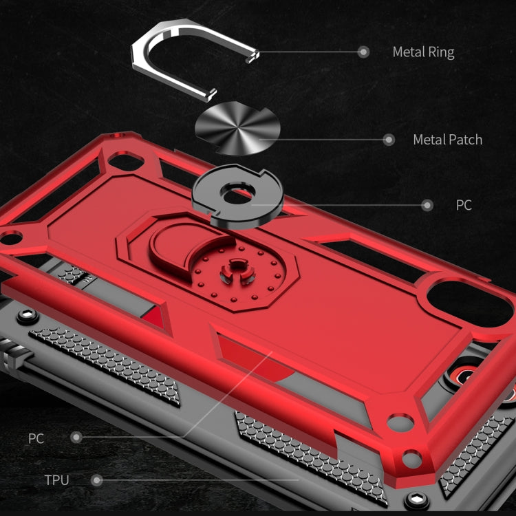 RING ARMOR Tvrdený kryt pre Samsung Galaxy A10 - sivý