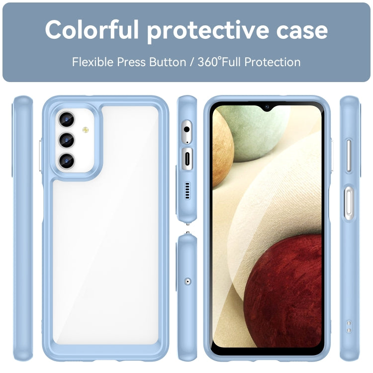 FRAME Zadný kryt pre Samsung Galaxy A13 5G / A04s - modrý