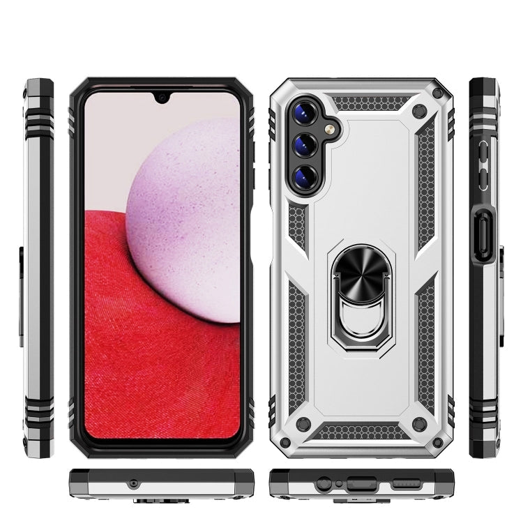 RING ARMOR Tvrdený kryt pre Samsung Galaxy A14 / A14 5G - sivý
