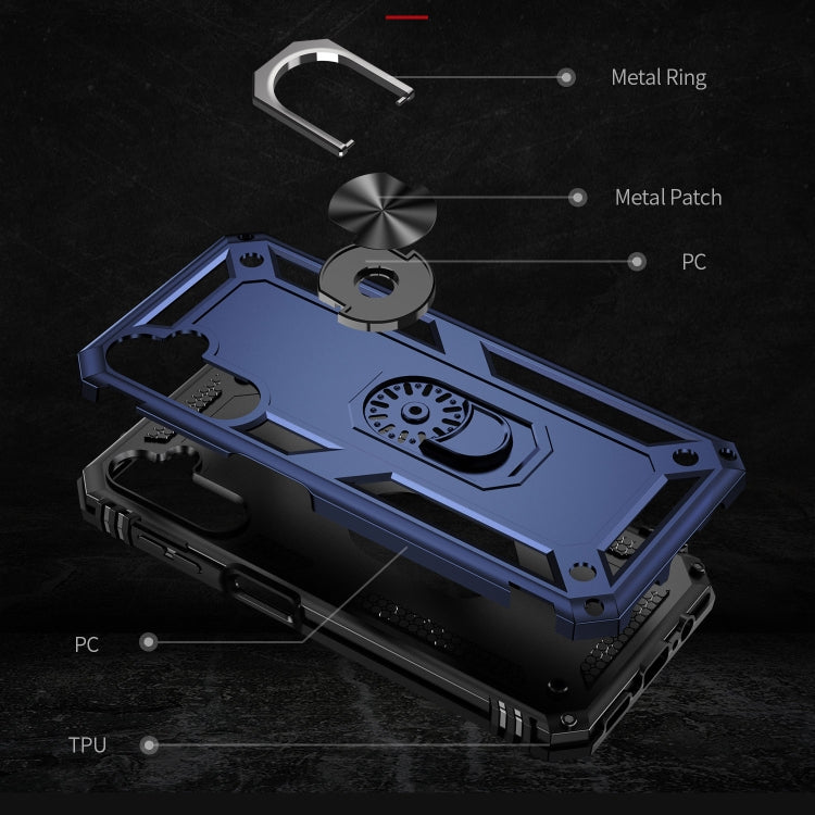 RING ARMOR Tvrdený kryt pre Samsung Galaxy A14 / A14 5G - modrý
