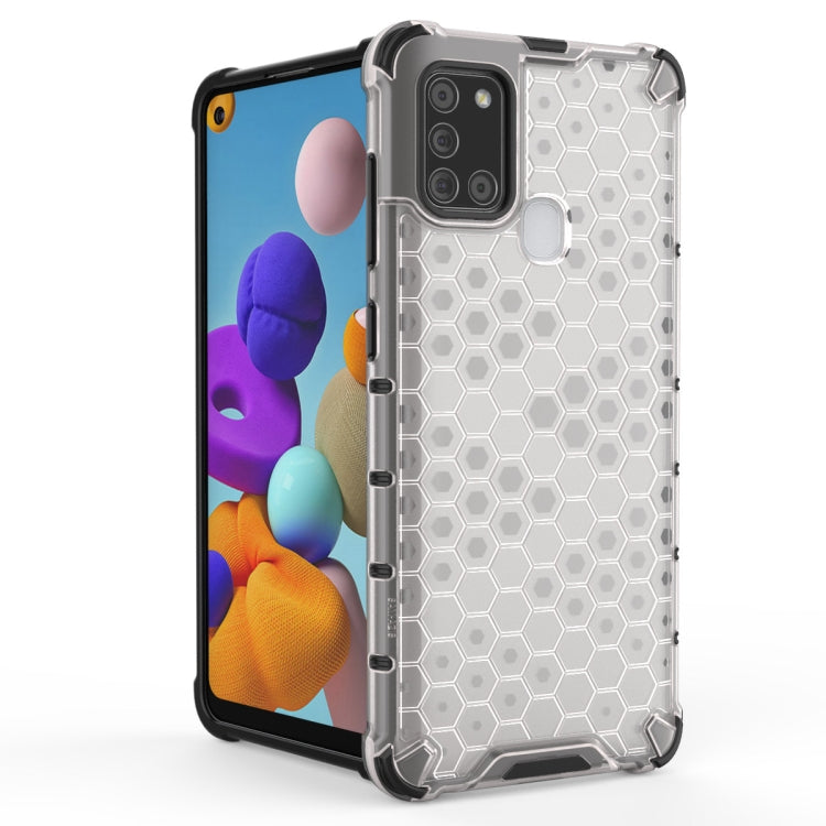 HONEYCOMB Tvrdený kryt pre Samsung Galaxy A21S - modrý