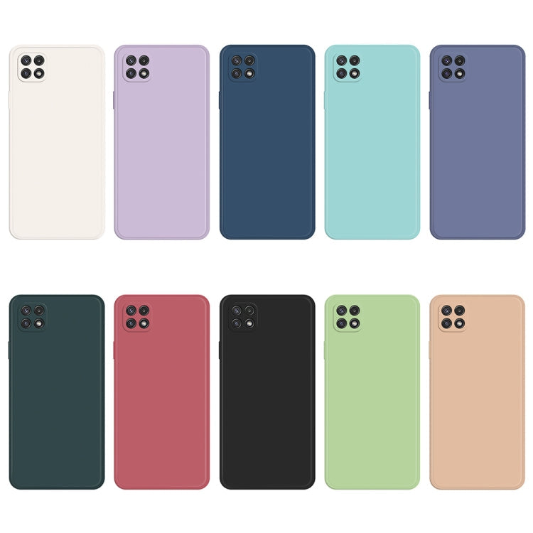 MATT Silikónový obal pre Samsung Galaxy A22 5G - zelený