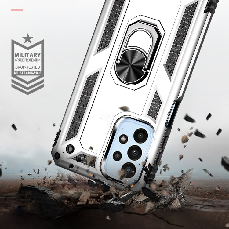 RING ARMOR Tvrdený kryt pre Samsung Galaxy A23 / A23 5G - sivý
