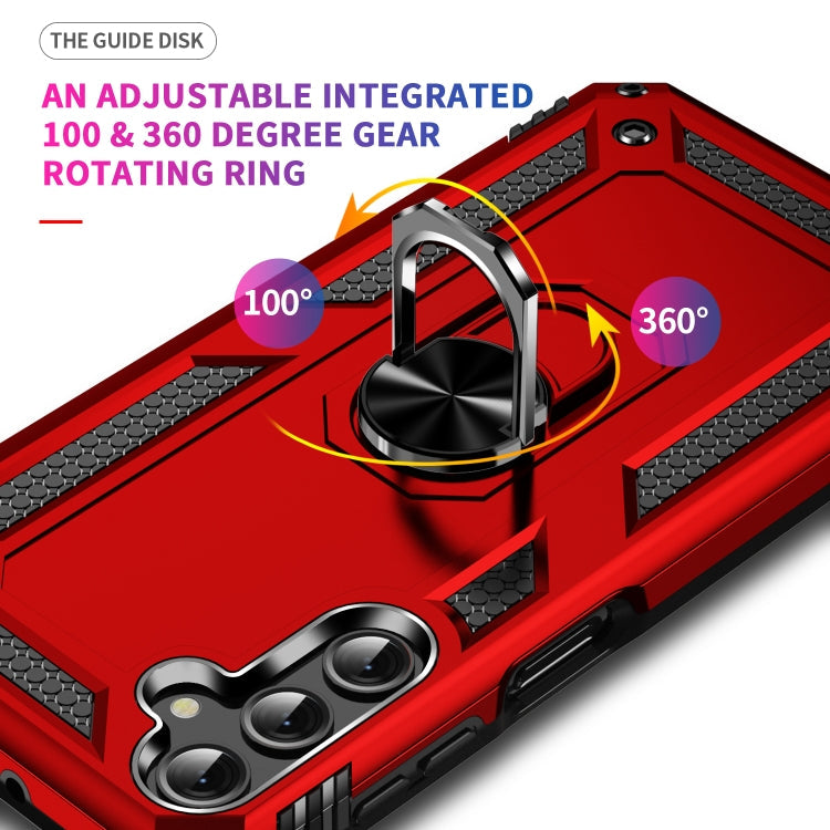 RING ARMOR Tvrdený kryt pre Samsung Galaxy A25 5G - červený