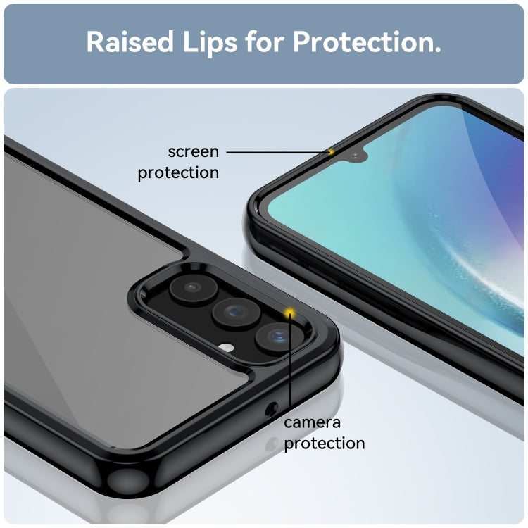 ACRYLIC Zadný kryt pre Samsung Galaxy A25 5G - čierny
