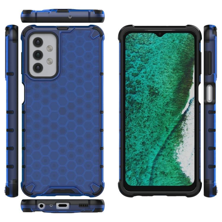 HONEYCOMB Tvrdený kryt pre Samsung Galaxy A32 5G - modrý