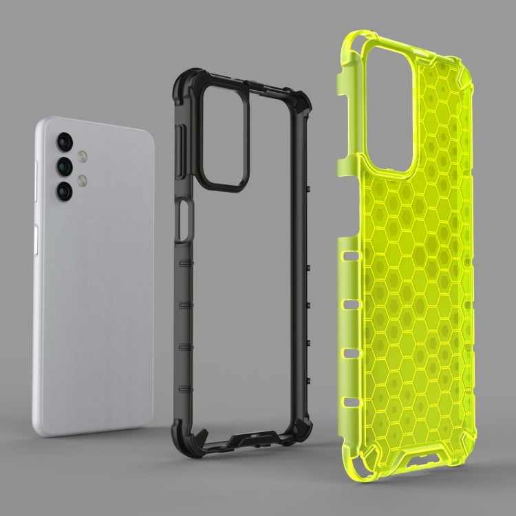 HONEYCOMB Tvrdený kryt pre Samsung Galaxy A32 5G - čierny