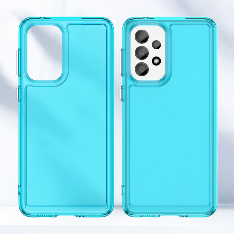 CANDY Zadný obal pre Samsung Galaxy A33 5G - modrý